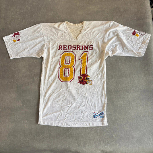 Champion Washington Redskins 81 White Vintage NFL Football Jersey Mens Medium