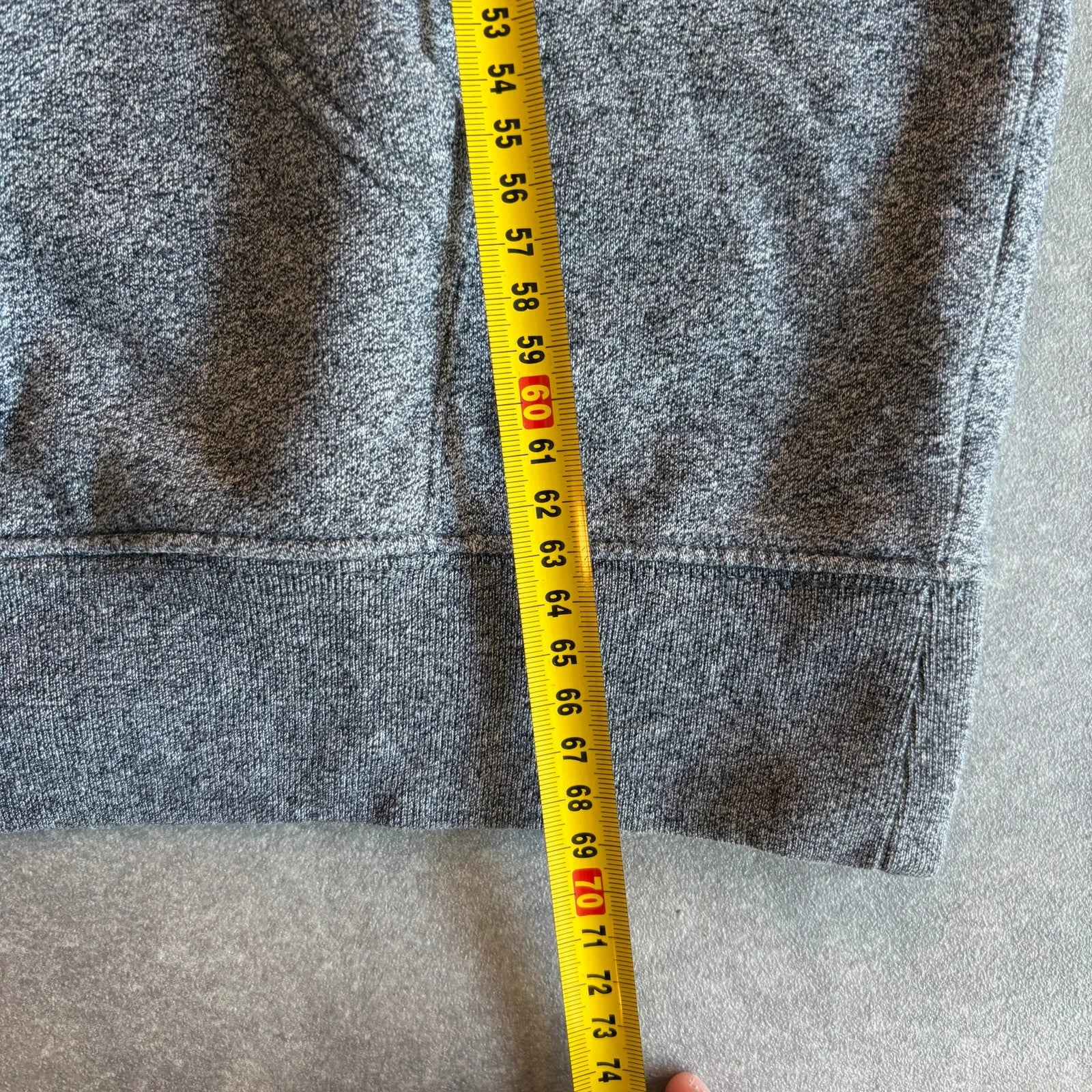 Gap Heather Grey Arch Spellout Pullover Hoodie Mens Medium Casual Collegiate Vintage