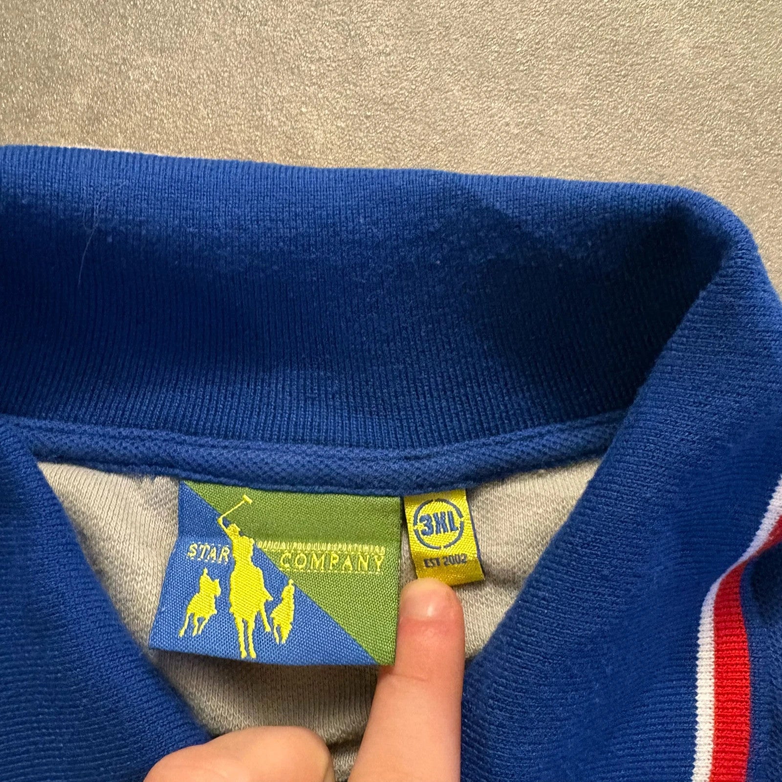 Dominican Republic 31 Santo Domingo Annual Classics Blue Red Polo Shirt Mens 3XL Vintage