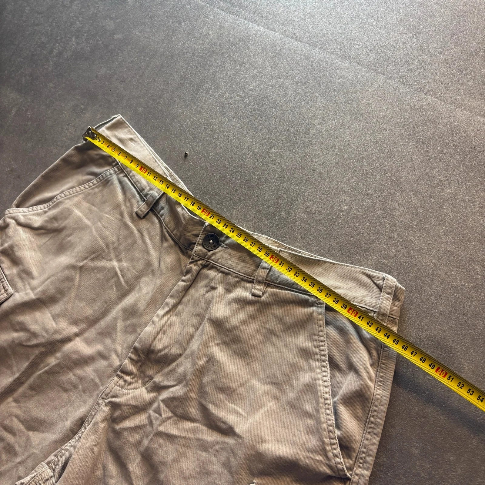 Avirex Khaki Cargo Shorts Mens L Cotton Casual Workwear Streetwear Vintage
