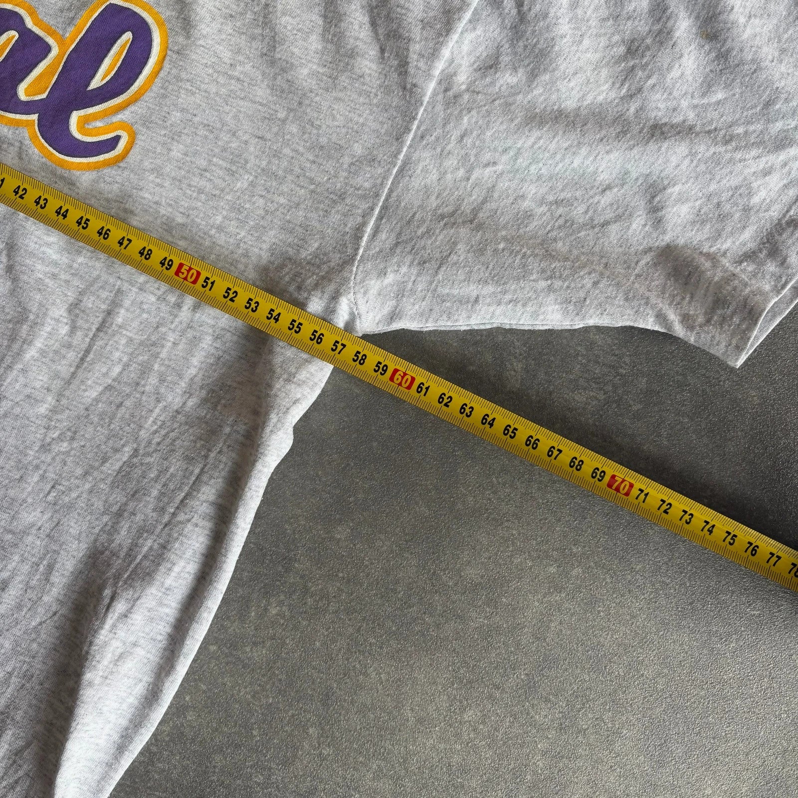 Vintage Central Russell Athletic Graphic Tee Baseball Crossed Bats