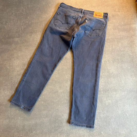 Levis 511 Slim Fit Jeans Mens W32 L30 Stone Grey Denim Vintage Red Tab Tapered Slim Straight Faded