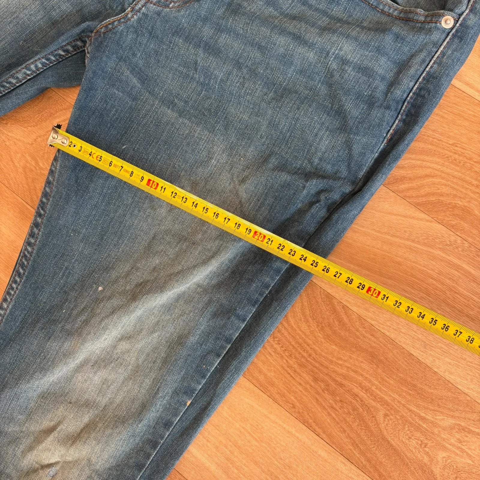 Levis 511 Mid Wash Slim Straight Leg Vintage Denim Jeans Mens