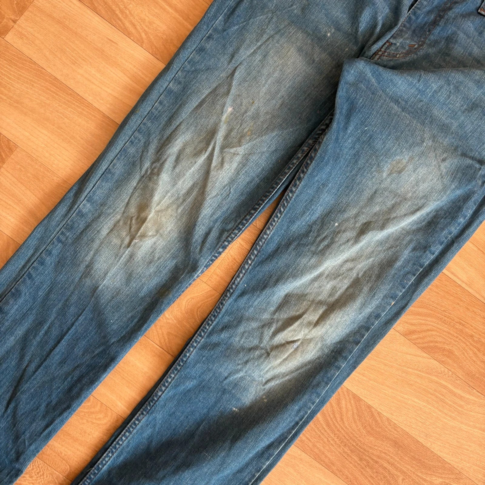 Levis 511 Mid Wash Slim Straight Leg Vintage Denim Jeans Mens