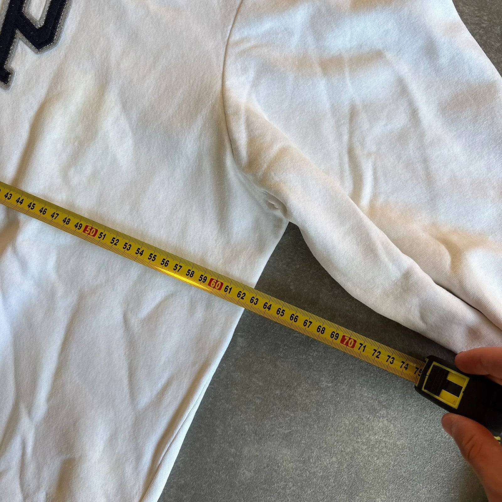 Gap White Arch Logo Pullover Hoodie Mens Large Collegiate Casual Streetwear Vintage