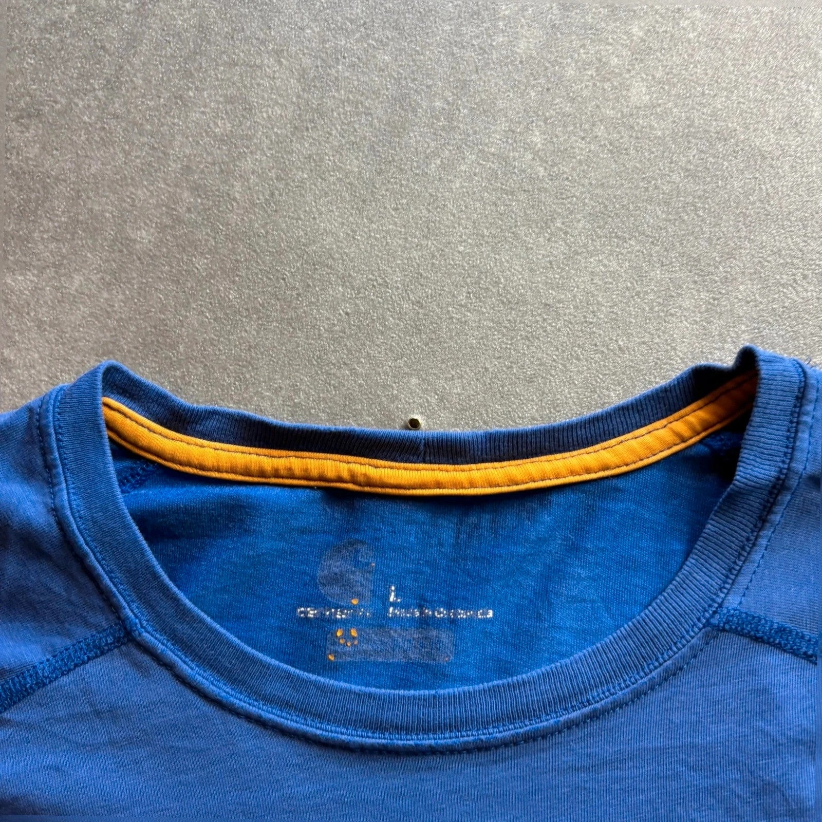 Carhartt blue Pocket Long Sleeve t Shirt