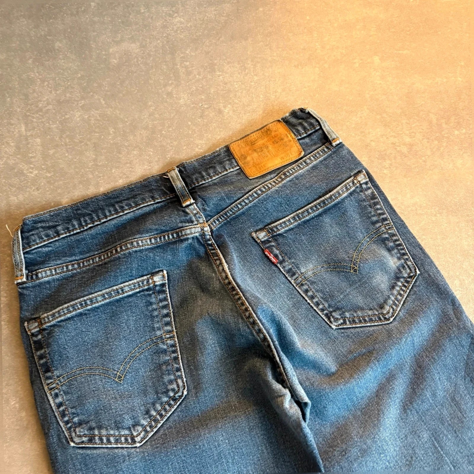 Levis 511 Slim Fit Jeans Mens W30 L30 classic Blue Denim Vintage Red Tab Tapered Slim Straight Wash