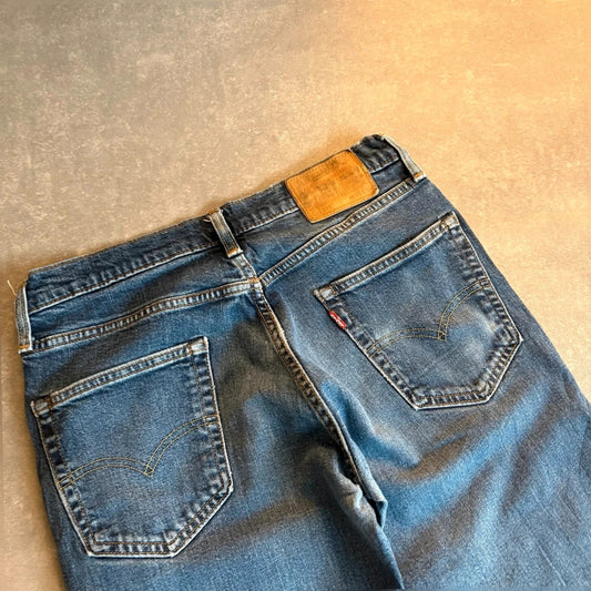 Levis 511 Slim Fit Jeans Mens W30 L30 classic Blue Denim Vintage Red Tab Tapered Slim Straight Wash