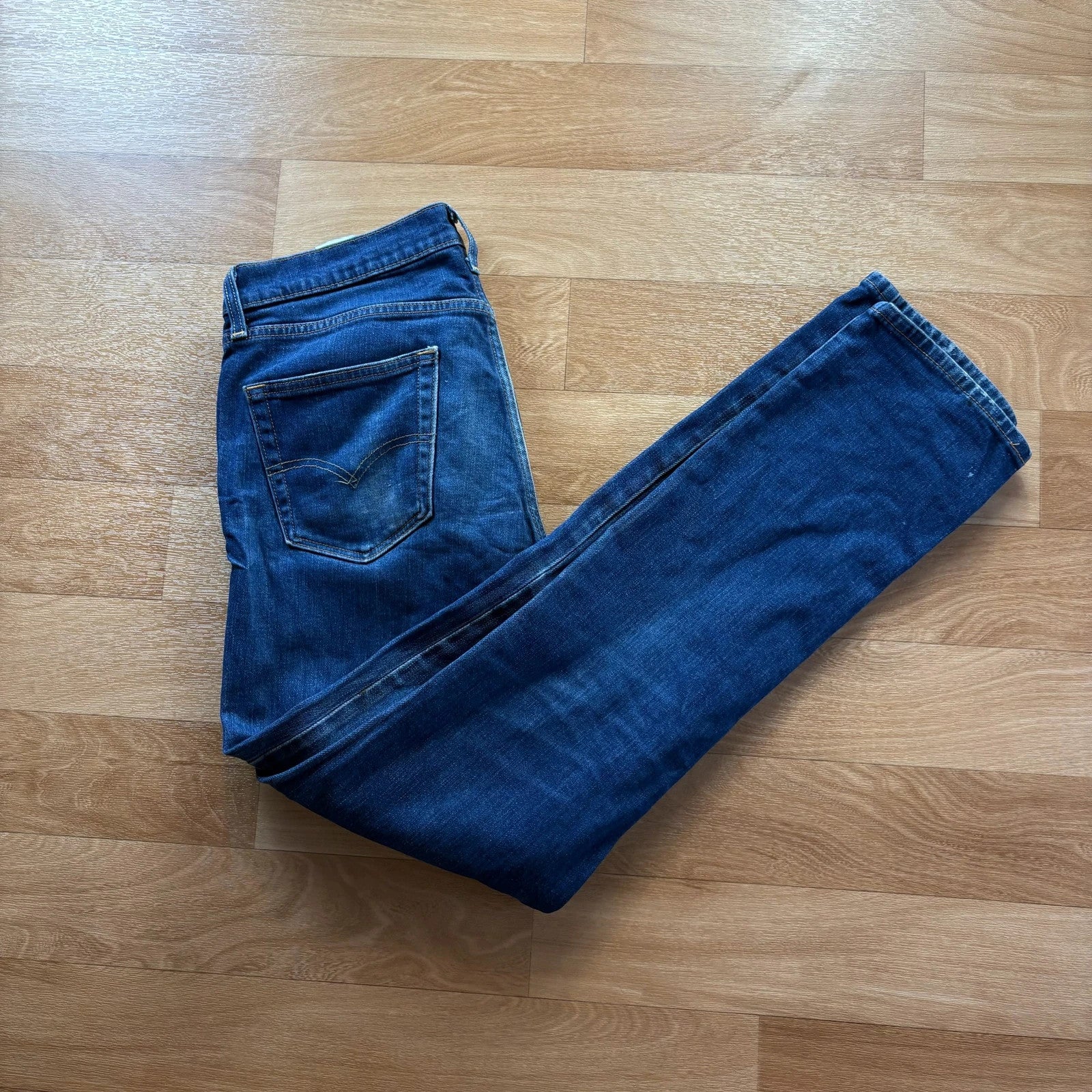 Levis 511 Blue Slim Fit Straight Leg Vintage Denim Jeans Workwear Mens