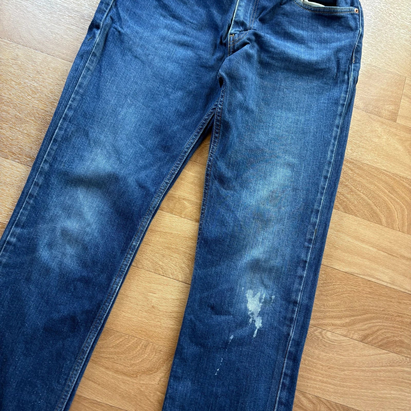 Levis 511 Blue Slim Fit Straight Leg Vintage Denim Jeans Workwear Mens