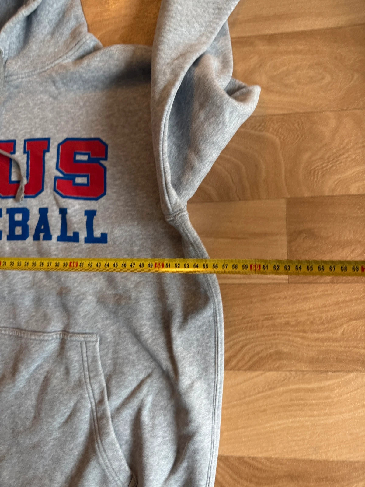 Nike Grey MUS Baseball Spellout Vintage Collegiate Athletic Hoodie Mens