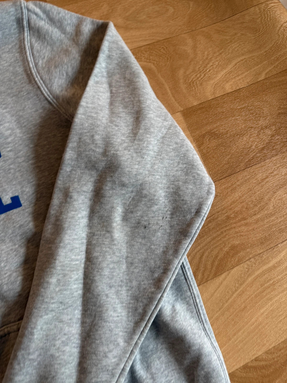 Nike Grey MUS Baseball Spellout Vintage Collegiate Athletic Hoodie Mens