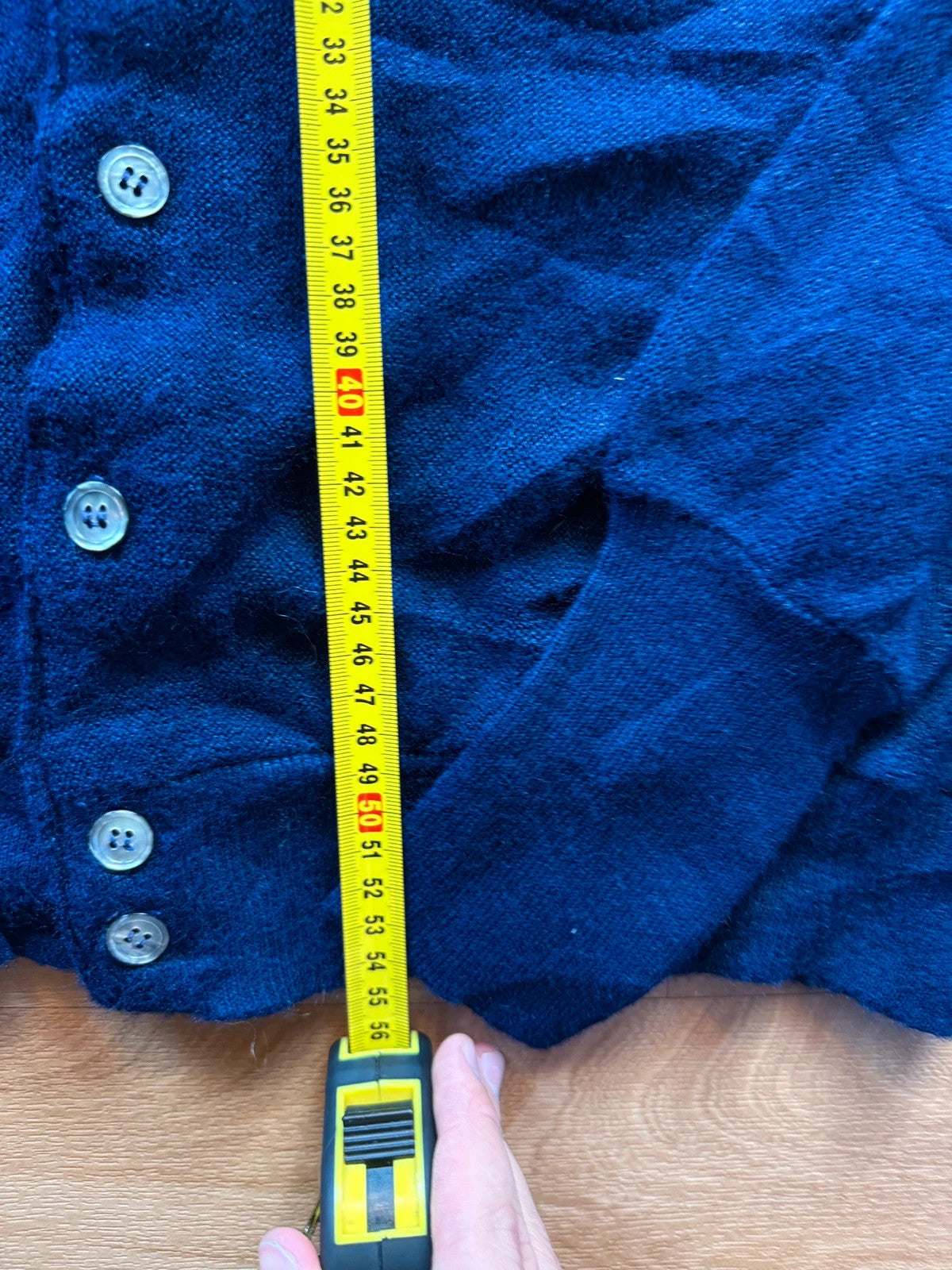 Lacoste Navy V Neck Button Up Vintage Preppy Knit Grandad Cardigan Mens