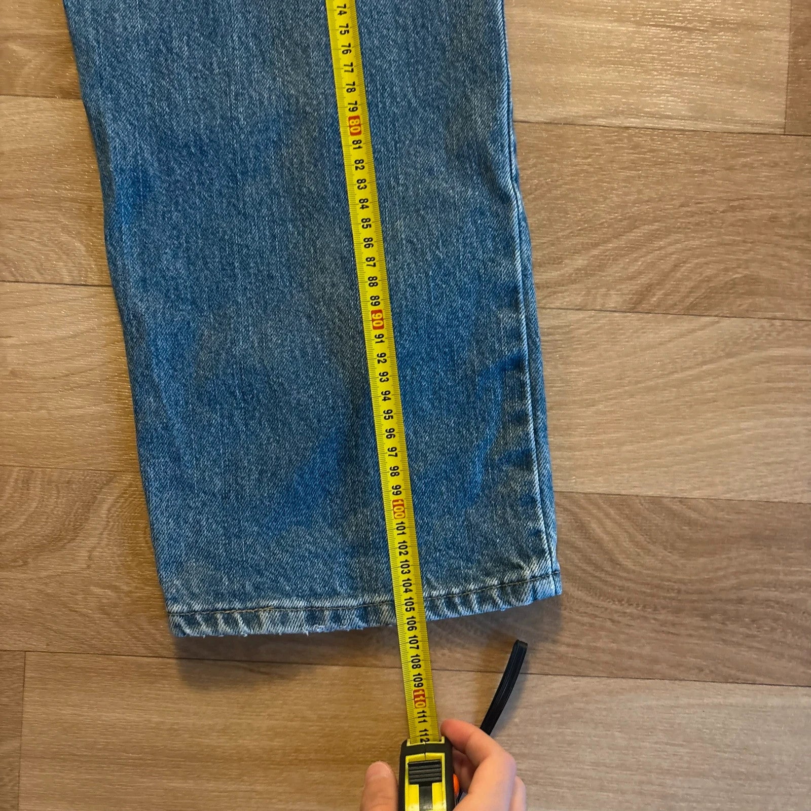 Wrangler Blue Denim Workwear Rugged Mens