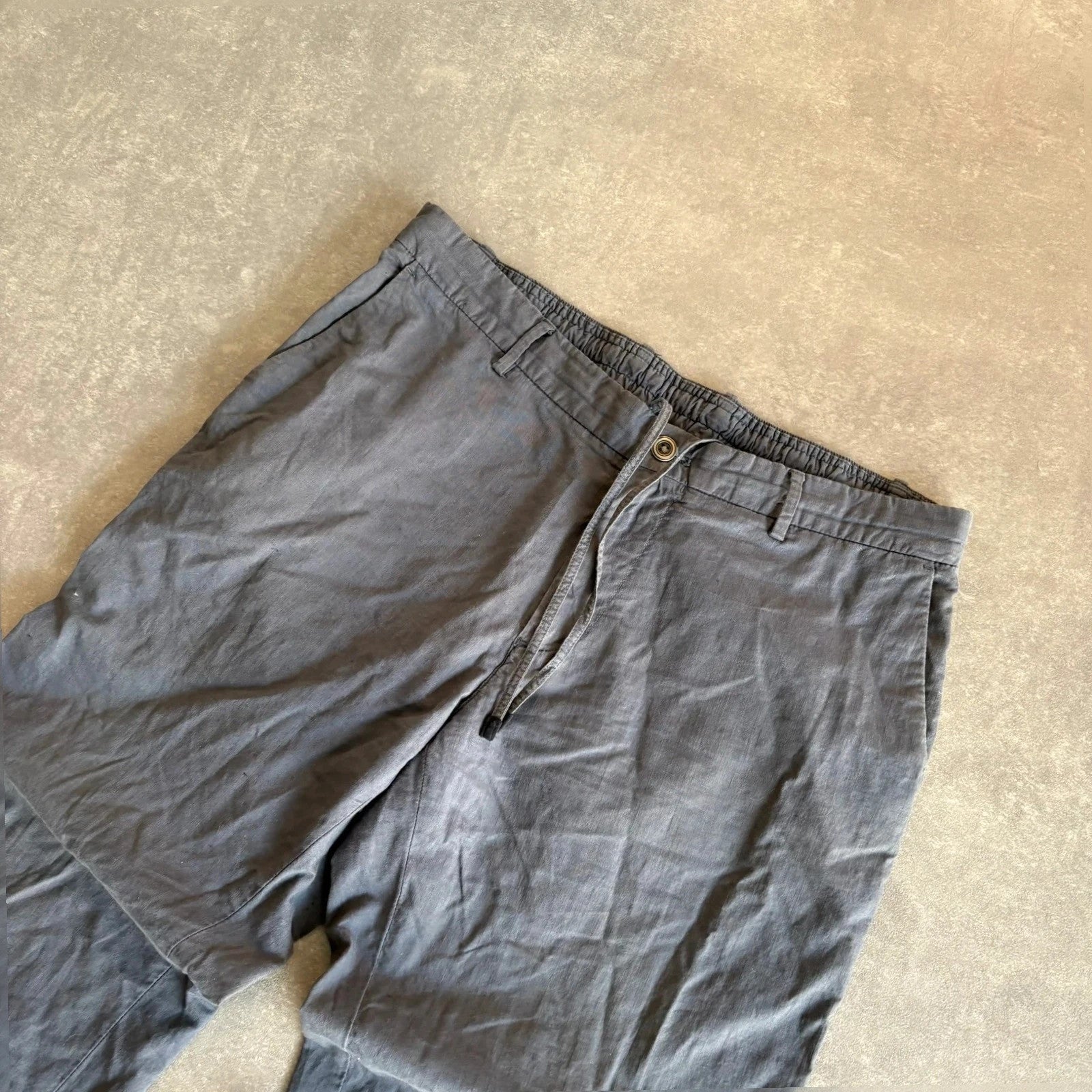 Massimo Dutti Grey Italian Fabric Casual jogger Trousers Mens EUR46 L Smart Casual