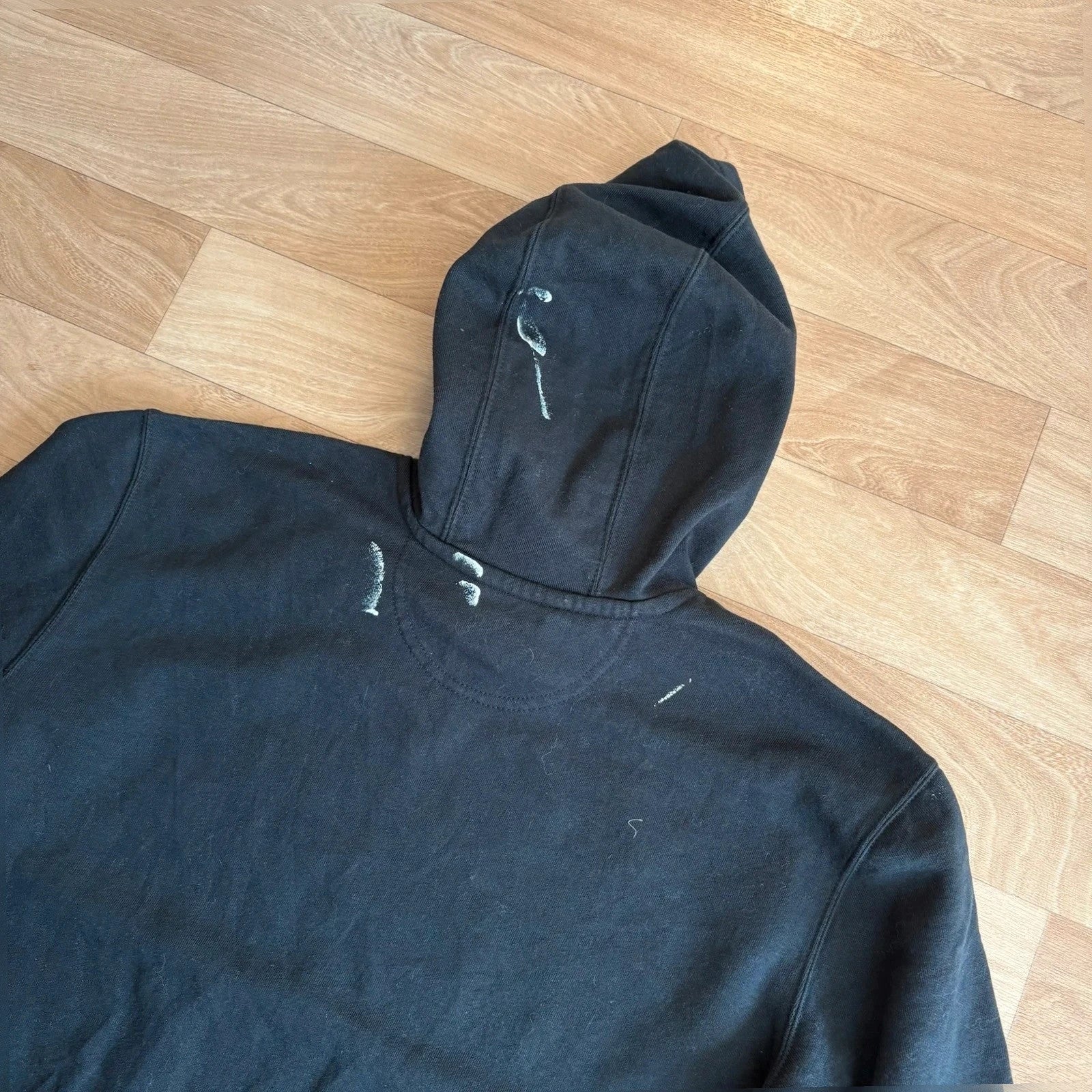 Carhartt Black Loose Fit Workwear Vintage Hoodie rugged Streetwear Mens
