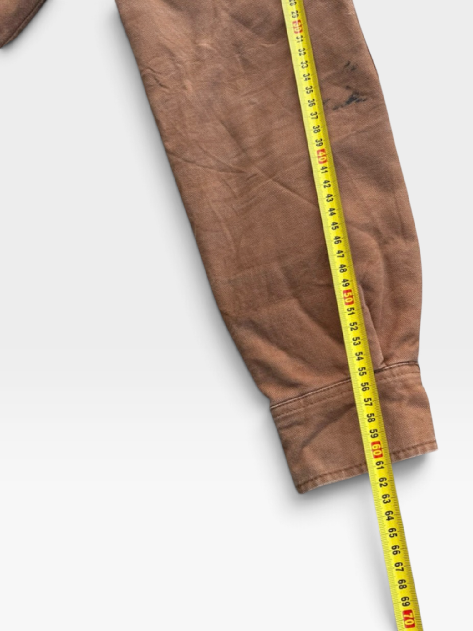 Dickies Heavyweight Duck Canvas Hooded Shirt Jacket in Brown, Snap Front, M